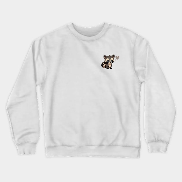 Raccoon chibi Crewneck Sweatshirt by fanmics